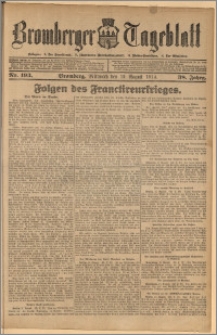 Bromberger Tageblatt. J. 38, 1914, nr 193