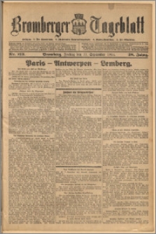 Bromberger Tageblatt. J. 38, 1914, nr 213