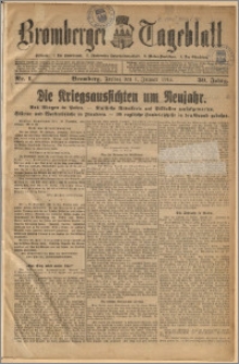Bromberger Tageblatt. J. 39, 1915, nr 1