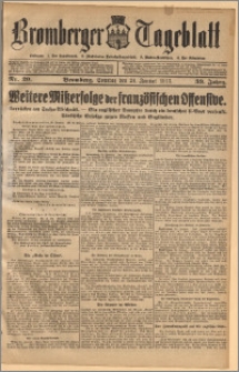 Bromberger Tageblatt. J. 39, 1915, nr 20
