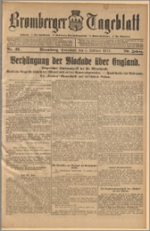 Bromberger Tageblatt. J. 39, 1915, nr 31
