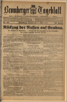Bromberger Tageblatt. J. 39, 1915, nr 63