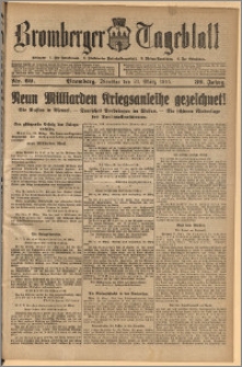 Bromberger Tageblatt. J. 39, 1915, nr 69