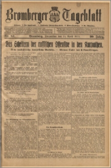 Bromberger Tageblatt. J. 39, 1915, nr 87