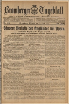Bromberger Tageblatt. J. 39, 1915, nr 92