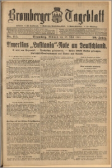 Bromberger Tageblatt. J. 39, 1915, nr 115