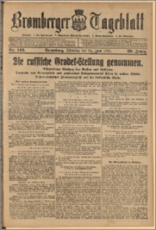 Bromberger Tageblatt. J. 39, 1915, nr 143