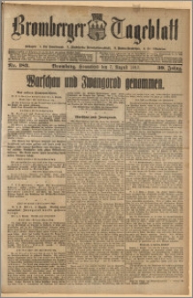 Bromberger Tageblatt. J. 39, 1915, nr 183