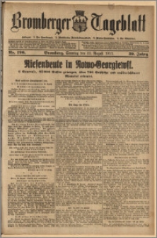 Bromberger Tageblatt. J. 39, 1915, nr 196