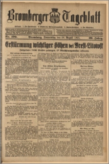 Bromberger Tageblatt. J. 39, 1915, nr 199