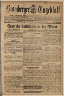 Bromberger Tageblatt. J. 39, 1915, nr 214