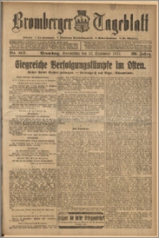 Bromberger Tageblatt. J. 39, 1915, nr 217