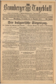 Bromberger Tageblatt. J. 39, 1915, nr 294