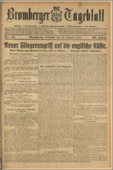 Bromberger Tageblatt. J. 40, 1916, nr 45