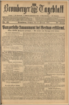 Bromberger Tageblatt. J. 40, 1916, nr 49