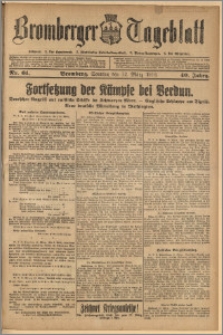 Bromberger Tageblatt. J. 40, 1916, nr 61