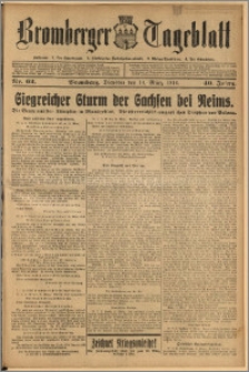 Bromberger Tageblatt. J. 40, 1916, nr 62