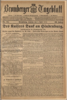 Bromberger Tageblatt. J. 40, 1916, nr 85