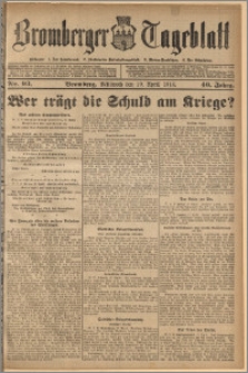 Bromberger Tageblatt. J. 40, 1916, nr 93