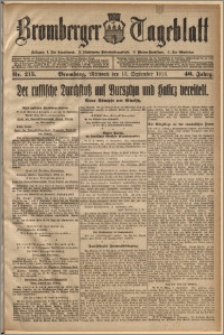 Bromberger Tageblatt. J. 40, 1916, nr 215