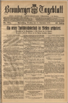 Bromberger Tageblatt. J. 40, 1916, nr 274