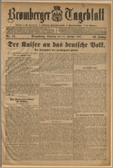 Bromberger Tageblatt. J. 41, 1917, nr 11