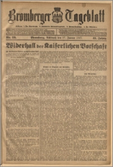 Bromberger Tageblatt. J. 41, 1917, nr 13