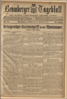 Bromberger Tageblatt. J. 41, 1917, nr 41