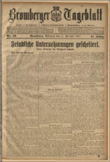 Bromberger Tageblatt. J. 41, 1917, nr 43