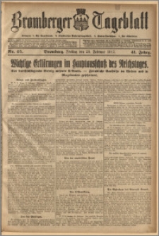 Bromberger Tageblatt. J. 41, 1917, nr 45