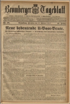 Bromberger Tageblatt. J. 41, 1917, nr 48