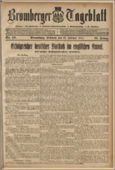 Bromberger Tageblatt. J. 41, 1917, nr 49
