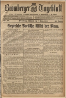 Bromberger Tageblatt. J. 41, 1917, nr 55