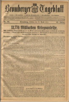 Bromberger Tageblatt. J. 41, 1917, nr 91