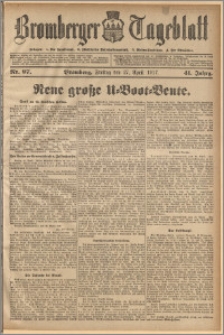 Bromberger Tageblatt. J. 41, 1917, nr 97