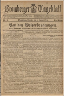 Bromberger Tageblatt. J. 42, 1918, nr 6