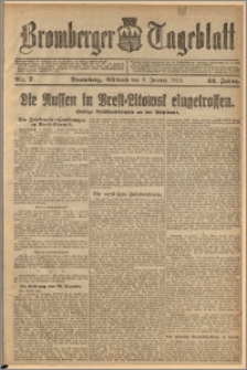 Bromberger Tageblatt. J. 42, 1918, nr 7