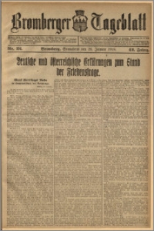 Bromberger Tageblatt. J. 42, 1918, nr 22