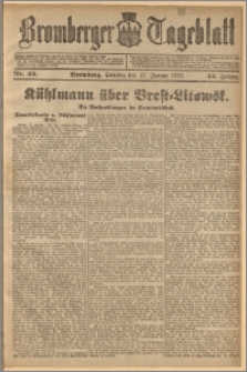 Bromberger Tageblatt. J. 42, 1918, nr 23