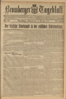 Bromberger Tageblatt. J. 42, 1918, nr 37