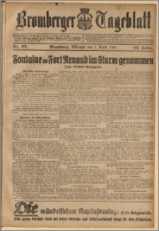 Bromberger Tageblatt. J. 42, 1918, nr 77