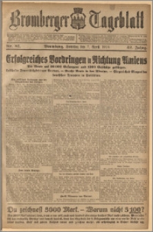 Bromberger Tageblatt. J. 42, 1918, nr 81