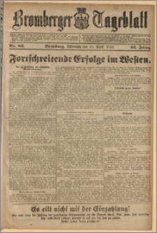 Bromberger Tageblatt. J. 42, 1918, nr 83