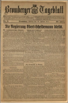 Bromberger Tageblatt. J. 43, 1919, nr 8