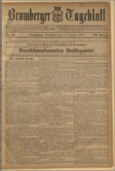 Bromberger Tageblatt. J. 43, 1919, nr 15