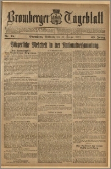 Bromberger Tageblatt. J. 43, 1919, nr 18