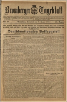 Bromberger Tageblatt. J. 43, 1919, nr 21