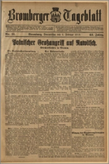 Bromberger Tageblatt. J. 43, 1919, nr 31