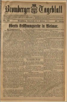 Bromberger Tageblatt. J. 43, 1919, nr 33