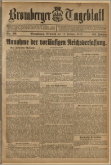 Bromberger Tageblatt. J. 43, 1919, nr 36